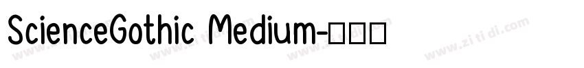 ScienceGothic Medium字体转换